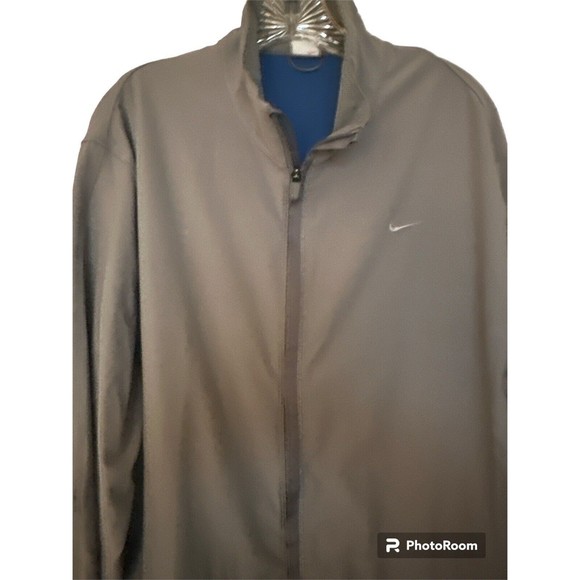 2000’s Nike Woven Full-Zip Vented Jacket W/Electronics Pocket Gray Men’s Size XL - Picture 2 of 13
